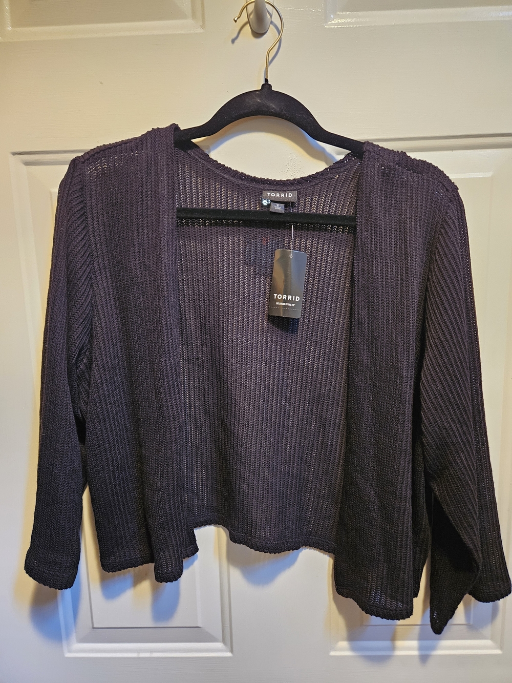 torrid Open-Front Knit Cardigan - Black